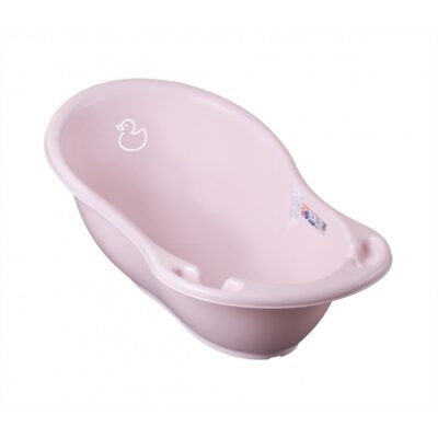 Set Cadita 102 cm cu suport metalic si suport anatomic Duck Roz - Image 2
